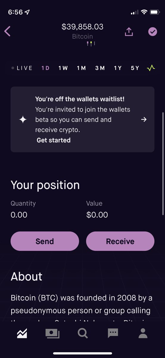 parkn's tweet photo. @RobinhoodApp hey, what should I do? Even I received a notification that informed me of I’m eligible for the Crypto wallet, this error always pops up. https://t.co/IgT1W3JO0w