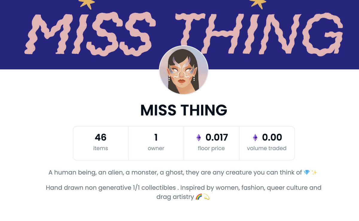 resibhaskoro's tweet photo. found a few fake Miss Thing collection, please help report these scammer! they also use my personal work smh🤒🚨 @opensea  

🚨https://t.co/op4VvjDAGw

🚨https://t.co/zRI1xJ9zmN

🚨https://t.co/WsewqpRNk2

🚨https://t.co/zzVAU4evNI https://t.co/rdDp7xSXgS