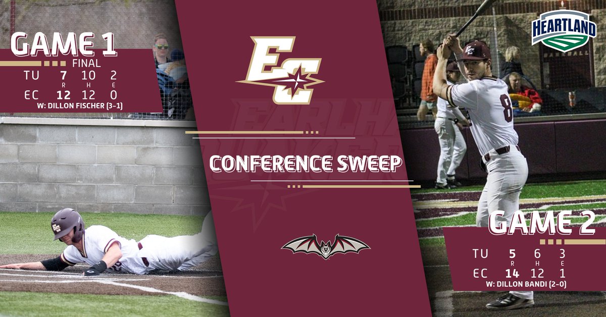BASE: Quaker sweep! <a href="/earlhambaseball/">EarlhamBaseball</a> takes two against Transylvania under the lights of Sadler Stadium. Andrew Bradley breaks single-season home runs record. The Quakers now lead the HCAC with a mark of 7-1.

#FFIL