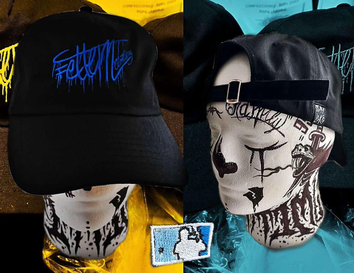 FettemClothing's tweet photo. LANZAMIENTO
Completamos colección de gorras con el modelo beisbolero. 100% algodón, doble bordado de alta calidad y etiqueta textil. Cierre con hebilla. 20€. #Gorra #Beisbol #graffiti #ClothingBrand #UndergroundClothing #StayLoko 👹 https://t.co/rLSHjabkgI
