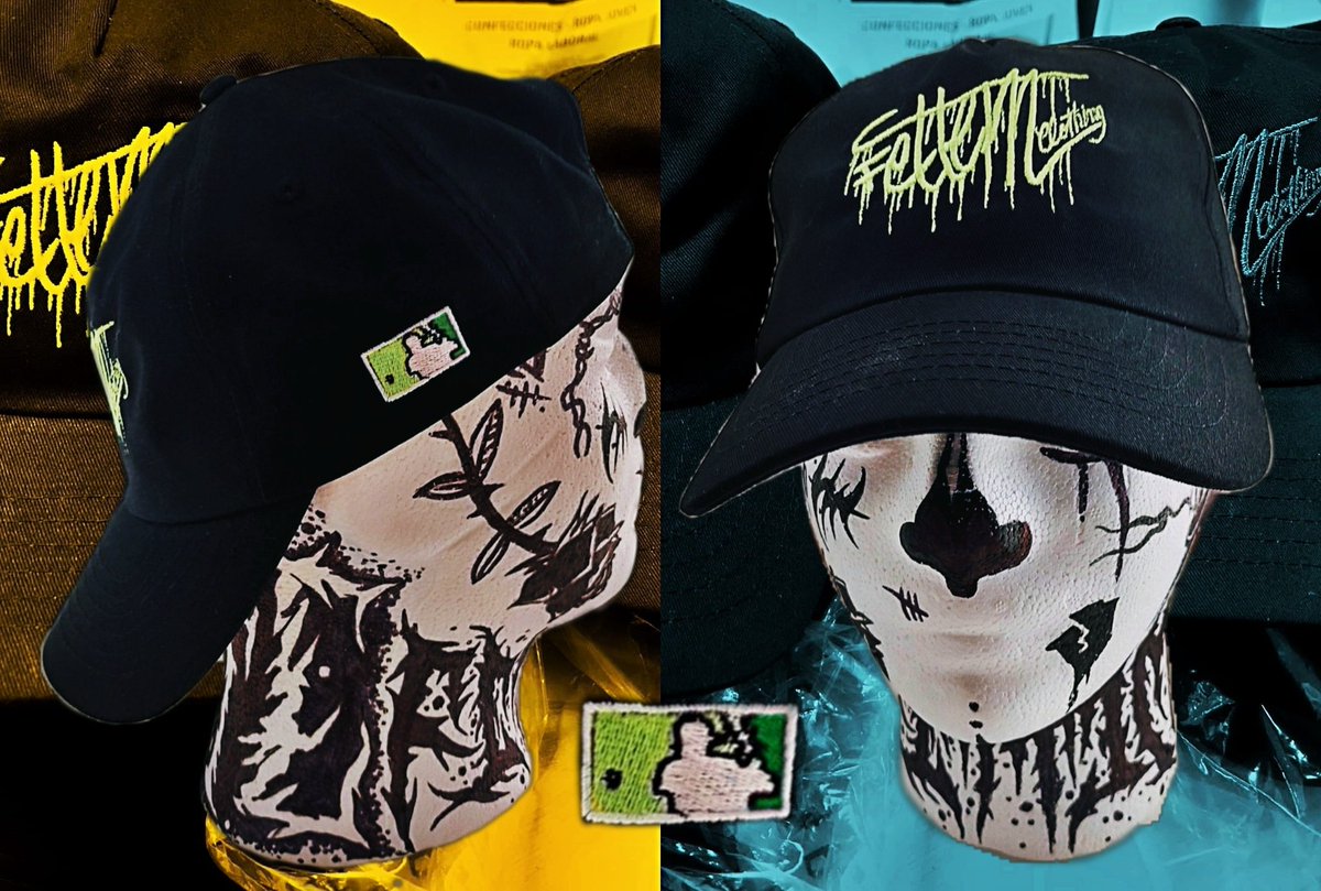 FettemClothing's tweet photo. LANZAMIENTO
Completamos colección de gorras con el modelo beisbolero. 100% algodón, doble bordado de alta calidad y etiqueta textil. Cierre con hebilla. 20€. #Gorra #Beisbol #graffiti #ClothingBrand #UndergroundClothing #StayLoko 👹 https://t.co/rLSHjabkgI