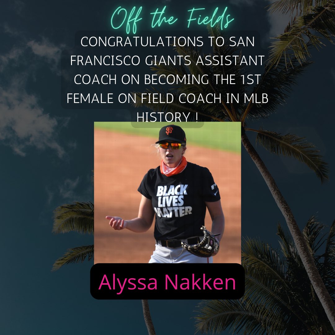 Bri_OTheFields's tweet photo. Congratulations to Alyssa! Women breaking barriers in male dominated sports is trailblazing 🔥!
#alyssanakken #first #woman #to #coach #onfield #mlb #mlbnews #breaking #barriers #women #in #sports #offthefields #women #in #baseball #female #coaches #trailblazers #baseball https://t.co/aeyocT9VDV