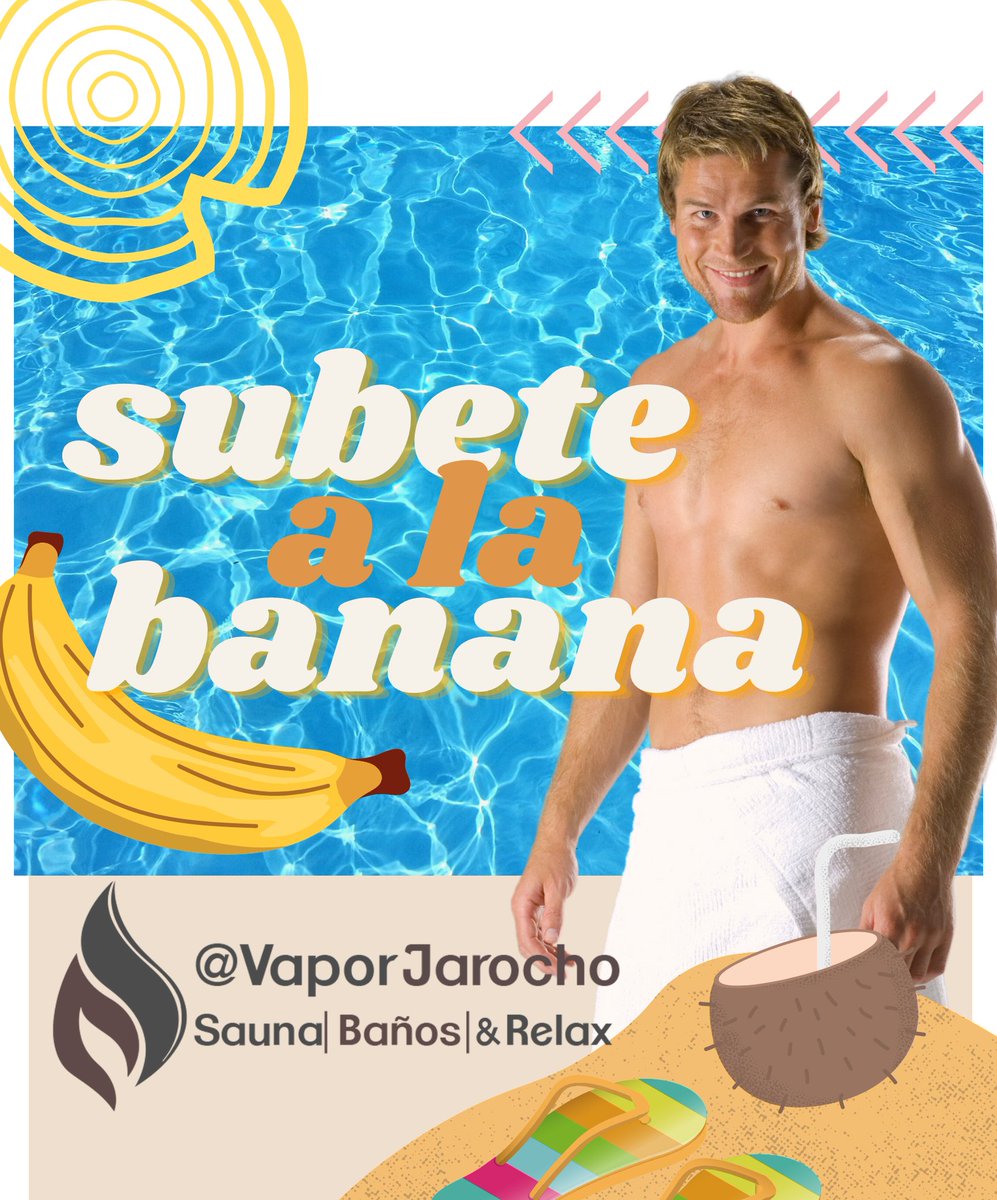 vaporjarocho's tweet photo. 𝙀𝙨𝙩𝙚 𝙈𝙄𝙀́𝙍𝘾𝙊𝙇𝙀𝙎 relaja el cuerpo y 𝙎𝙐𝘽𝙀𝙏𝙀 𝘼 𝙇𝘼 𝘽𝘼𝙉𝘼𝙉𝘼🍌 en #VaporJarocho♨️ 
⌚ 3:00 pm /11:00 pm
📍Azueta 1127 (Centro)https://t.co/H7sMLd8JHv
+ info 𝐀𝐐𝐔Í 𝐑𝐄𝐘👇🏼🤩📲 https://t.co/me8tlWh1lN
#Veracruz #SemanaSanta22 #Vapor #Sauna #Gay #Friendly https://t.co/p7H0hScTEy