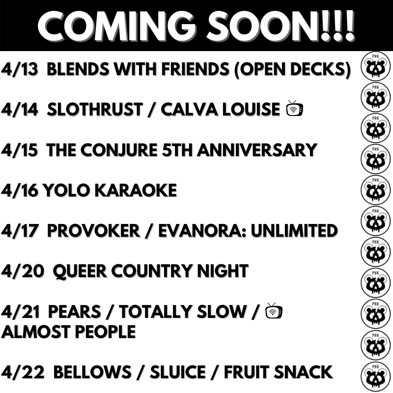 thepinhook's tweet photo. Holy hot heck! This is gonna be a hoot.
Bring your besties! Wear that outfit you've been concocting! Try something delicious from @piepushers!
Live stream shows are marked with the 📺! What do you wanna see on Pinhook TV? https://t.co/iJuqmmRxGs