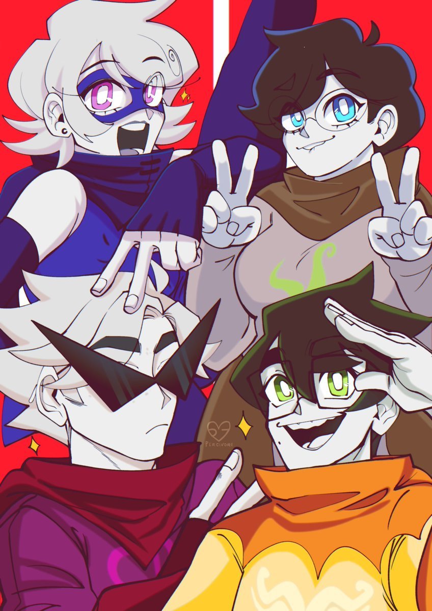 「[ homestuck 💚❤️💜]
HAPPY 4/13! 」|✨percivorè✨MONKEYTUBER |🔜GOLD+MELBNOVA&DREAMHACK✨のイラスト