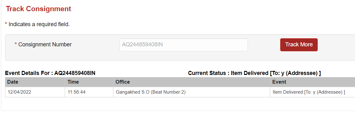 VIPKK26's tweet image. Dear Team, Below item is showing status as delivered (on website), but Actual I have not received. Please Check and help to deliver the courier, Pls Treat it as urgent. @IndiaPostOffice Courier id_ AQ244859408IN