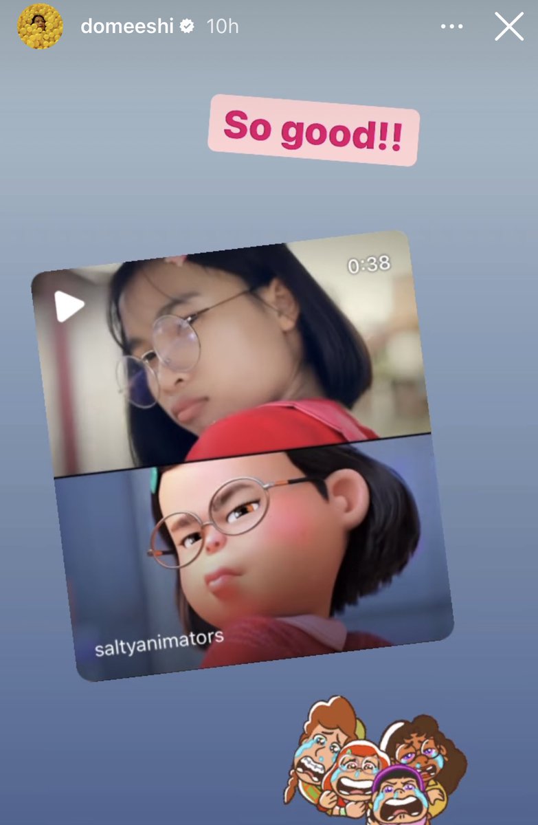 deksorkrao's tweet photo. OMG!! The director reposted our video 🙀😭
ผู้กำกับของ Turning Red เห็นผลงานของพวกเราแล้วครับทุกคน คอมพลีทมากกๆๆ ฮือออ ❤️❤️❤️ https://t.co/dYzdHzhsrW