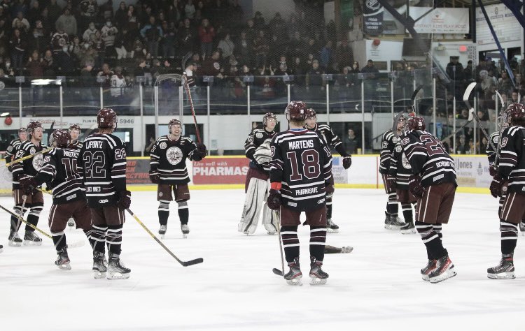 FFBombers's tweet image. THE BOMBERS ARE OFF TO THE SJHL FINAL!! 

Cal Schell was sensational making 37 saves for his 2nd shutout of the series 

The Bombers will face @estevanbruins for the Canalta Cup and have also punched their ticket to the Centennial Cup National Championship!