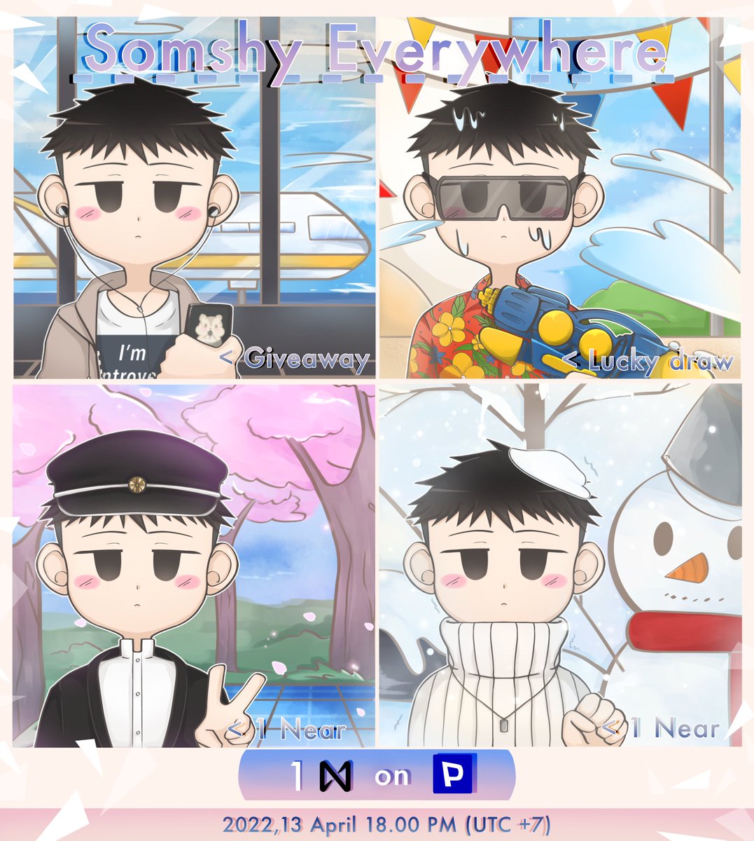 NTippaya's tweet photo. สุขสันต์วันสงกรานต์ครับ เรา Somshy Everyday ครับวันนี้ (13/04/2022) 08.00 PM(GMT+7)จะมีดรอปงาน 2 ชิ้นนะครับและคืนนี้ 21.00 จะมี Lucky draw เพื่อรับSomshy@Songkran Festival (Free!) โดยเข้ามารับสิทธิ์ได้ใน Discord 
Discord : https://t.co/44GJryYpb3
Paras : https://t.co/3BDOCqP1tS https://t.co/yADcGotUna