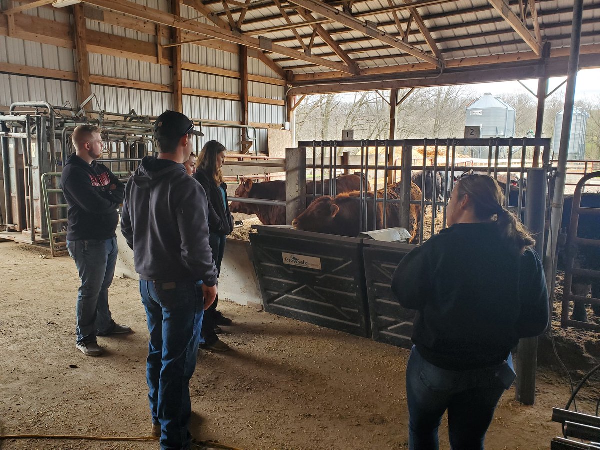 StuffLindenSays's tweet photo. OhioStateATI students got to visit the Eastern Branch Research Center of the OARDC to learn about sheep and beef management. Thank you to Dalton for the great lesson.
#Hashtag
#SmallRuminantsRule
#OhioStateATI
#OARDC https://t.co/8liSLVX79j