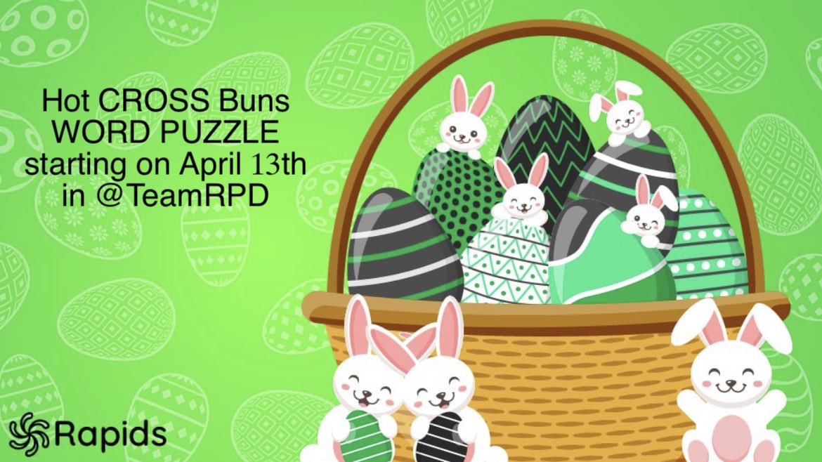 Our #RapidsNetwork Easter fun has started! The 2nd activity is starting now! Get all words correct for a $RPD reward on Monday. 🐰#RapidsEaster #community #linkshares @RapidsRPD #NFTs #Masternodes