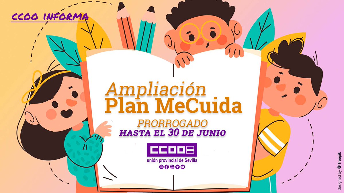 ccoosevilla's tweet photo. 📝#CCOOinforma | 🧐¿Sabes en qué consiste la ampliación del #PlanMeCuida?
🕰️Permite ampliar los derechos de adaptación y reducción de la jornada para circunstancias excepcionales derivadas de la #COVID19.
🔍Consulta aquí las todas las claves y cómo puedes aplicarlo👇 https://t.co/sFdM9h0Sjp