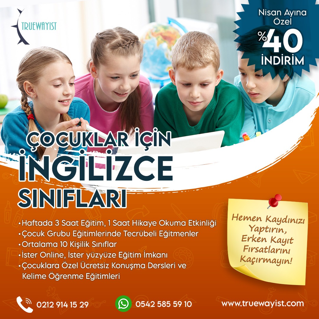 truewayist's tweet photo. Çocuklar İçin İngilizce Sınıfları

Başlangıç Tarihi : Ekim 2022 - Bitiş Tarihi : Mayıs 2023

0542 585 59 10
https://t.co/X5ZFwttP4A

#ingilizce #onlineegitim #online #speakingclub #hikayeokuma #cocuklariciningilizce  #onlineenglish #onlinedilkursu #onlineingilizce #truewayist https://t.co/g5gMDKNtpy