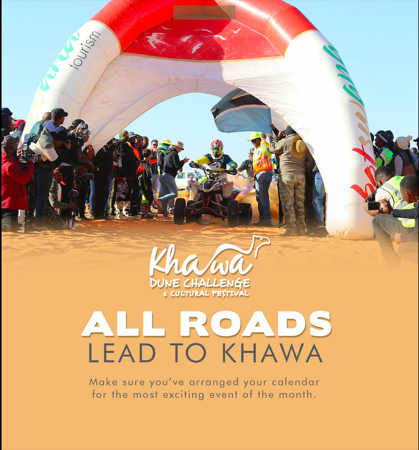BotswanaTourism's tweet photo. You know all roads lead to Khawa! Make sure you’ve arranged your calendar for the most exciting event of the month.

#khawa2022
#staysafe
#rediscoverbotswana
#ilovebotswana https://t.co/y3ATNXuBTW