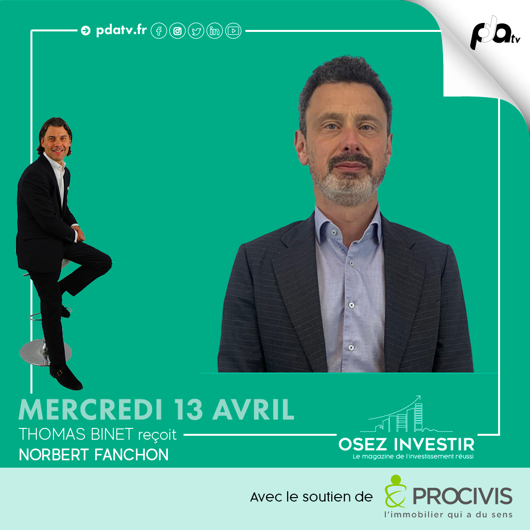 Retrouvez #OsezInvestir avec Thomas Binet, <a href="/PhilippeTaboret/">Philippe Taboret</a> et <a href="/FanchonNorbert/">Norbert Fanchon</a>, Président du directoire du <a href="/GroupeGambetta/">Groupe Gambetta</a> tout de suite sur le site de PDAtv 👉🏼 pdatv.fr/emission/osez-…
