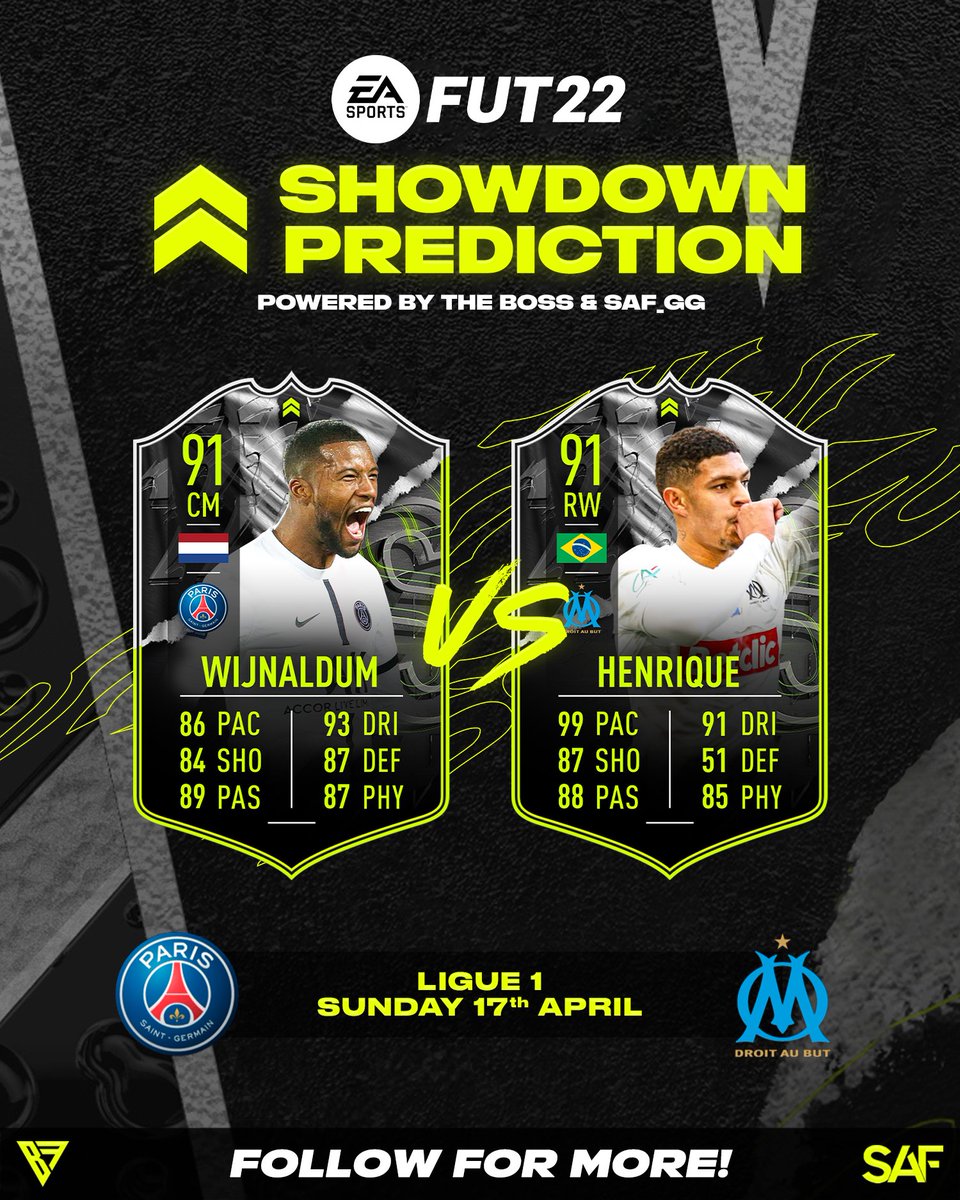 SAF__Boss's tweet photo. Showdowns are here for another week 🤜🤛

In collab with @SAF_gg 🤝

#FIFA22 #FUT22 #Showdown https://t.co/tsIAYaaMaJ