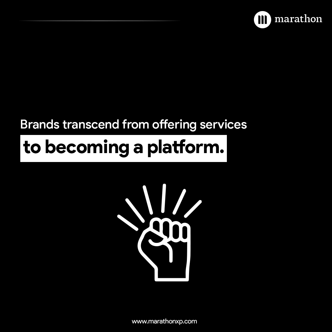 marathonxp's tweet photo. With flawless customer experiences, brands transcend from offering services to becoming a platform that empowers consumers. 
Contact us to schedule a 1 week CX Sprint/consultation for your brand. #marathon #CX https://t.co/IvWSfECf10
