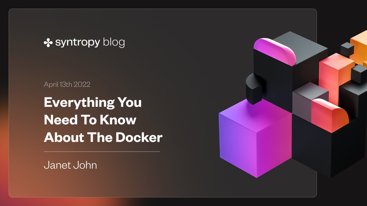 Nowadays, any mention of containers and most people would think about @Docker. In this week's #SyntropyBlog article, you will learn about Docker and its benefits in the development cycle. blog.syntropynet.com/post/everythin…