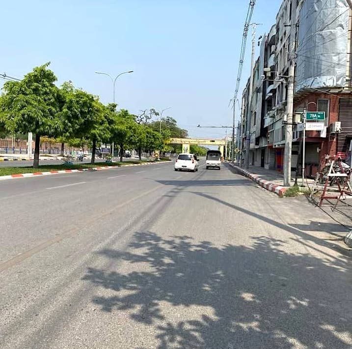 Mandalay's streets were largely deserted on Wednesday on the eve of the Thingyan Water Festival as people stayed home in protest at military rule. (Photo: CJ) 

#WhatsHappeningInMyanmar