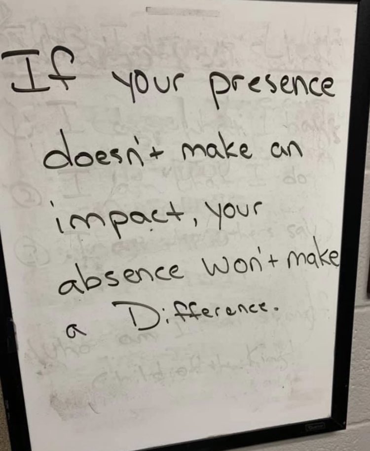Be in the present and bloom where you are planted.  Strive to make a difference every day.  Make someone’s day better!  Say something kind, go out of your way to help someone!