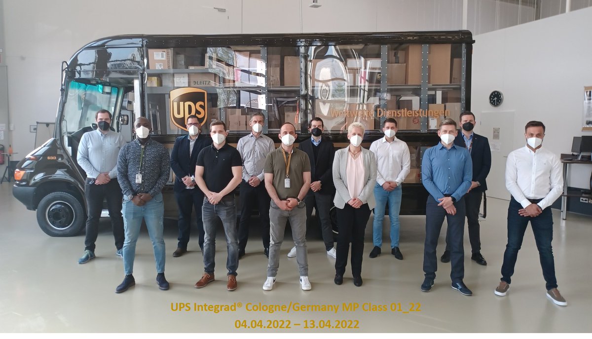 Congratulations to our 12 MP participants trained by #UPS #Integrad. First management class since January 2020! Thank you for your hard work in the training! Well done!