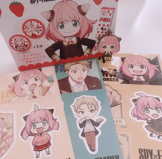 アポロアーニャ可愛すぎて天才🥺🍓
ステッカーも欲しいの手に入れられてよかった🤍 