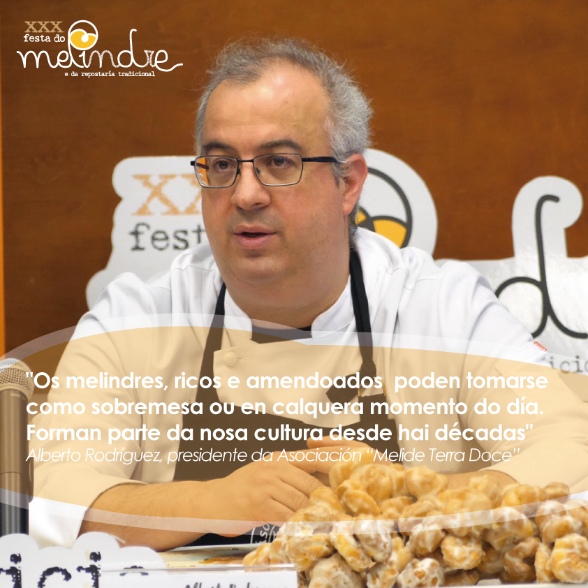 🎙 Alberto Rodríguez, presidente da Asociación de repostaría tradicional "Melide Terra Doce" 
#Frases #Presentación #30aniversario #FestadoMelindre #AFestaMaisDocedeGalicia #Melindre2022 #Melide <a href="/Concello_Melide/">Concello de Melide</a> <a href="/terra_doce/">melide_terra_doce</a>  <a href="/DoceriaEstilo/">Pasteleria Estilo</a>