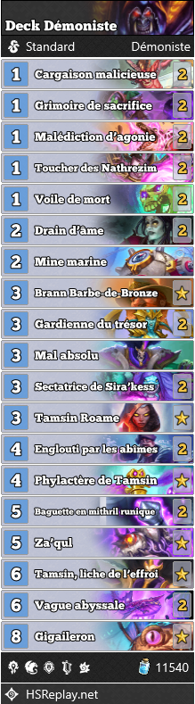 LeJT14's tweet photo. @Tars_HS @OdemianHS @SolaryTV Un deck démoniste avec plusieurs OTKs: Mine + tamsin + philactere et les malédictions https://t.co/KNXBXo85VX