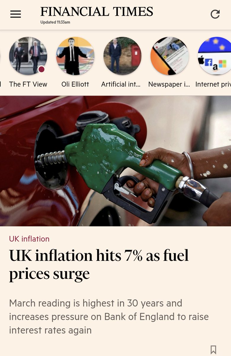 tombetts's tweet photo. @OliEllTay @ftdata @FtStrategies Congrats on the new role.. the last time MyFT will look like this? https://t.co/STNXxQraec