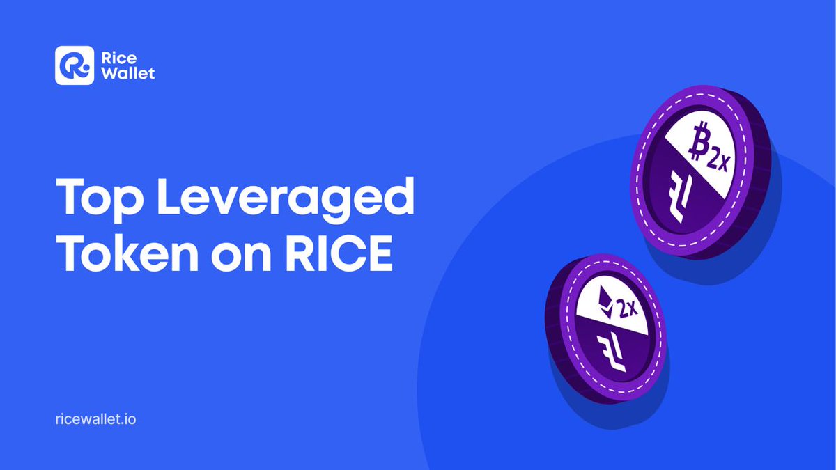 RiceDeFiWallet's tweet photo. 🎚️ Some Leveraged Tokens on #RICE Wallet!
✨ ETH 2x Flexible Leverage Index:
#ETH2X-FLI and #ETH2X-FLI-P
✨ BTC 2x Flexible Leverage Index:
#BTC2X-FLI and #BTC2X-FLI-P
✨ MATIC 2x Flexible Leverage Index:
#MATIC2X-FLI-P
Swap now with @RiceDeFiWallet 🫰 https://t.co/feYCppzJvb