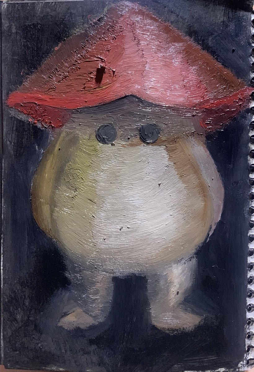 #mushroom #mushroompainting #painting #oilpainting #art #artshare #artofinstagram  #mushroomart #mushroomman #shrooms