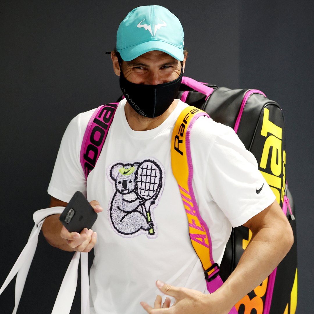 AustralianOpen's tweet photo. Fashion hits featuring our 2x champion 🏆 🇪🇸 🏆

@RafaelNadal • #AusOpen • #AO2022 • #AOStyle https://t.co/2AAYR6GC2x
