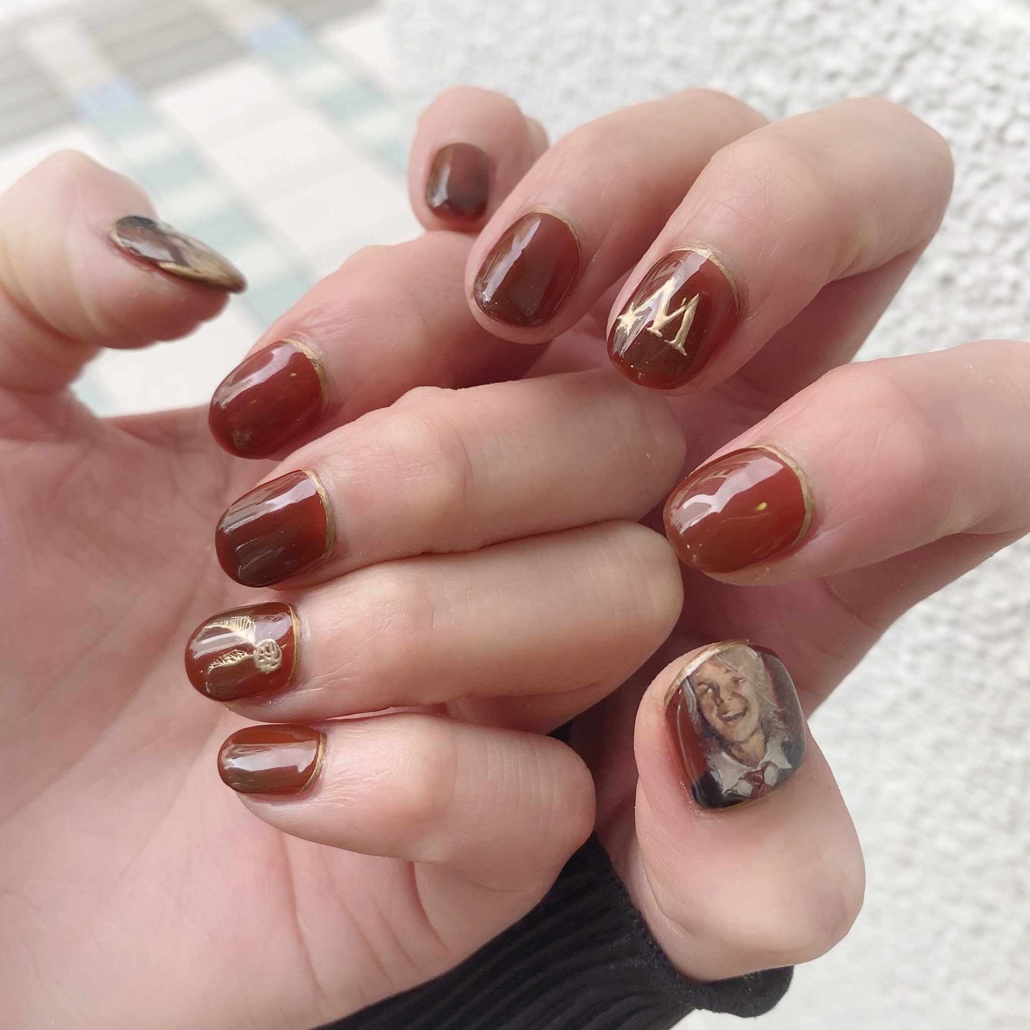 【現品】ネイルチップハリーポッター シリーズ セット売り スリザリン風 No.13】ハリーポッター スリザリン風ネイル