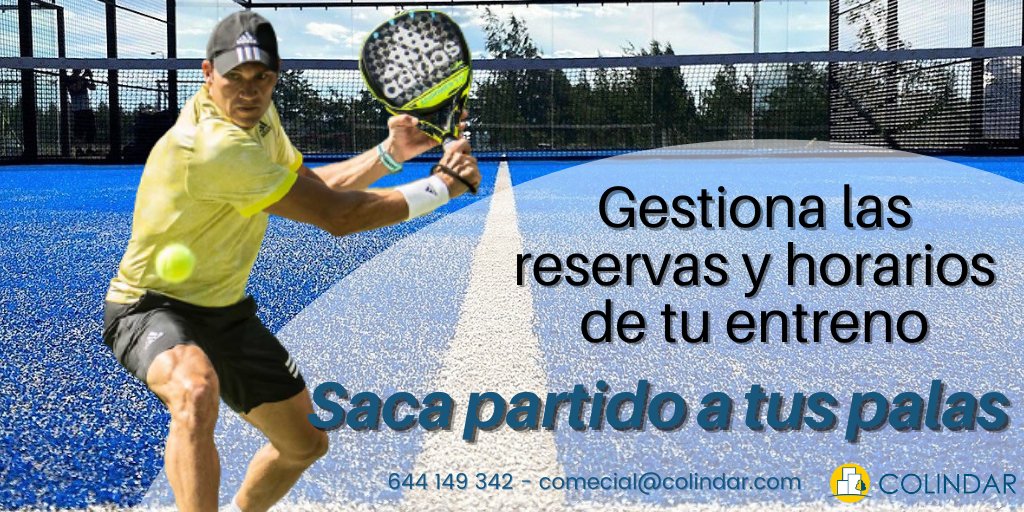 🎾¡Si quieres llegar a su nivel, gestiona las reservas de tus entrenamientos semanalmente con nuestra App! 🎾

bit.ly/3rOPtfI

#padelmalaga #padelespaña #colindar
