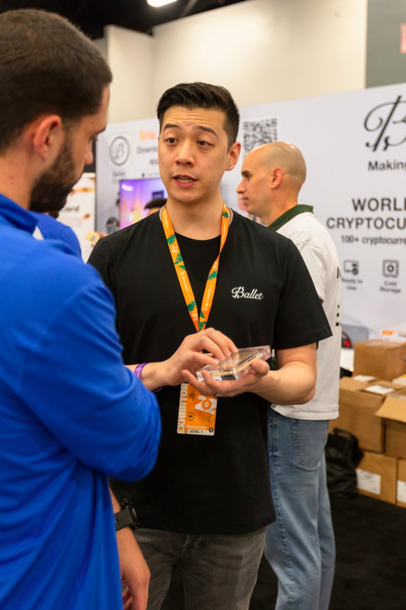 BalletCrypto's tweet photo. Thank you for everyone that swung by our booth at @TheBitcoinConf!!!
We had such a blast ๐๐ค and are excited to continue making crypto easy!
Here are some action photos we want to share with ya'll ๐ธ
#bitcoin #MakingCryptoEasy #Balletwallet
Part 1: https://t.co/8obpzbt885