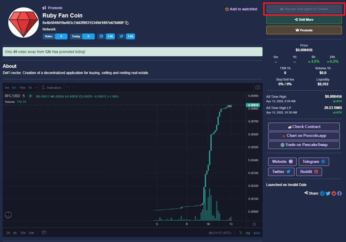 Ruby Fan Coin tweet media