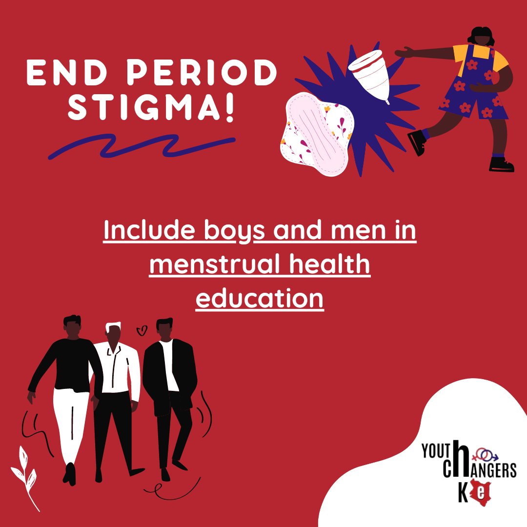 Tackling #periodstigma can be achieved by the inclusion of boys and men in menstrual health education. 

#Periodeducation for all genders

#endperiodstigma  #womenshealth #periodhealthmatters