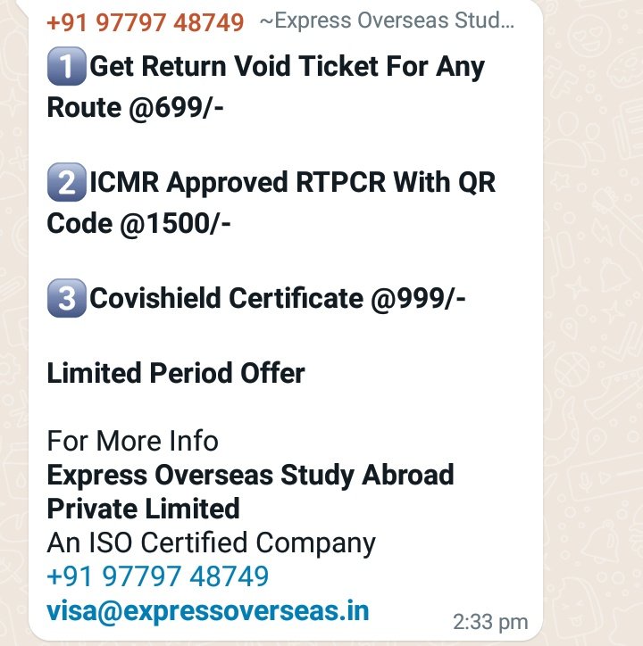 universalkrypto's tweet photo. @PMOIndia @ICMRDELHI @COVIDNewsByMIB @MoHFW_INDIA @minmsme @ForeignAffairs @narendramodi 

What a way to sell a fake vaccination certificate. https://t.co/eD0ThDEDR2