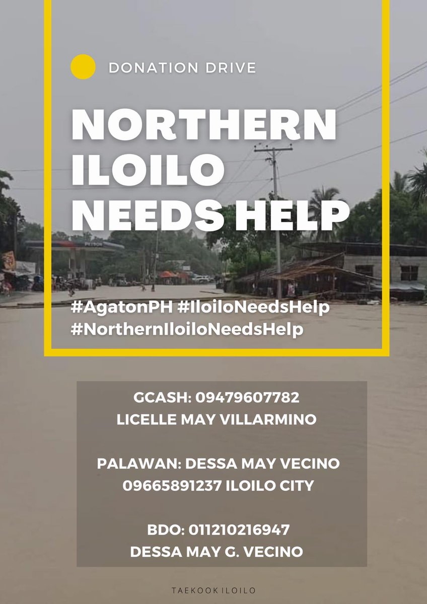 Maytannie__'s tweet image. Good Day Fam.

Today we decided to launch #NorthernIloiloNeedsHelp, just by sending any amount or in kind donations, you can help our fellow ilonggos.

No amount is too small when willing to help. We are humbly asking for your support in providing aids to people on the ground. 💜