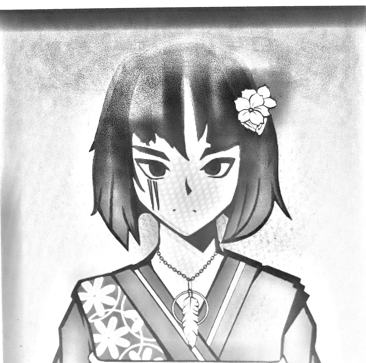 dapduts's tweet photo. This is my first monochrome fan art because to be honest I've never even studied fan art, I'm just trying my best. dont forget u all check this bullish project at @NoryozNFT Iam the Carrot gangss btw 🥕🥕🥕 Noryoz To The Moon. 
#NoryozArt https://t.co/YTOWVobLTv