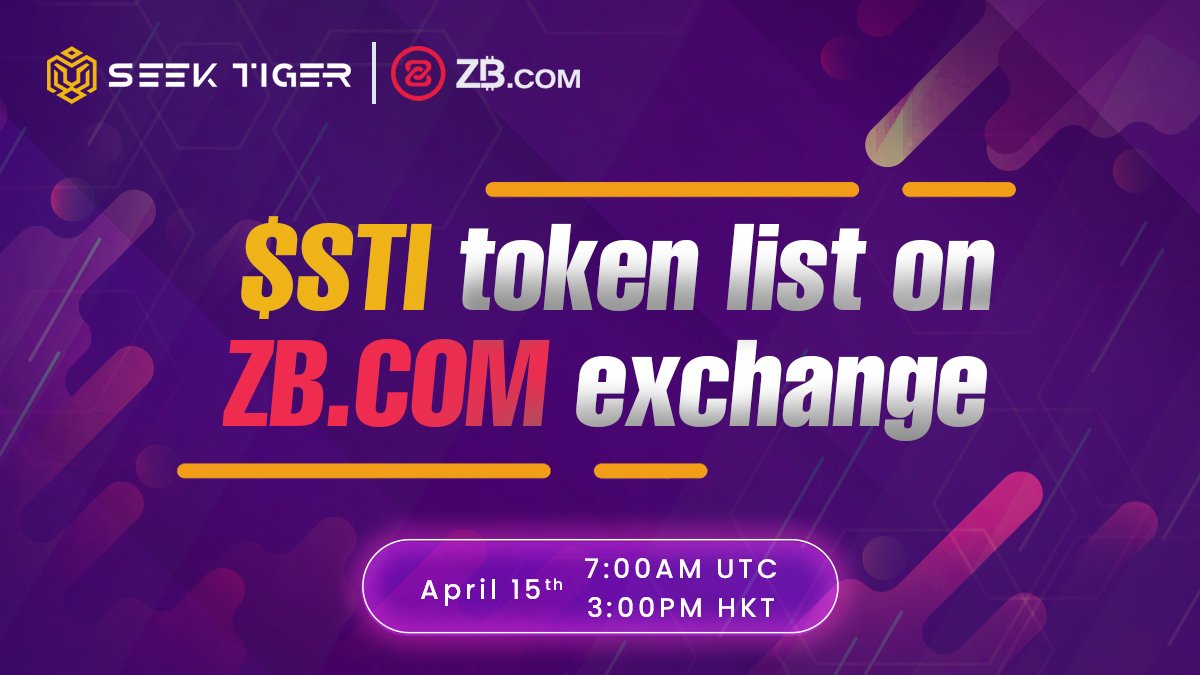SeekTiger's tweet photo. 🔥Announcement🔥
 
We are happy to announce that $STI is soon listing on @ZBexchange! 

⏰Listing time: 15 April 7:00AM(UTC)

🎉Happy trading Tigers!

#STI #SeekTiger #NFTgame #ZBExchange #Listing #NFTCommunity https://t.co/m5Hrr7Ypnk