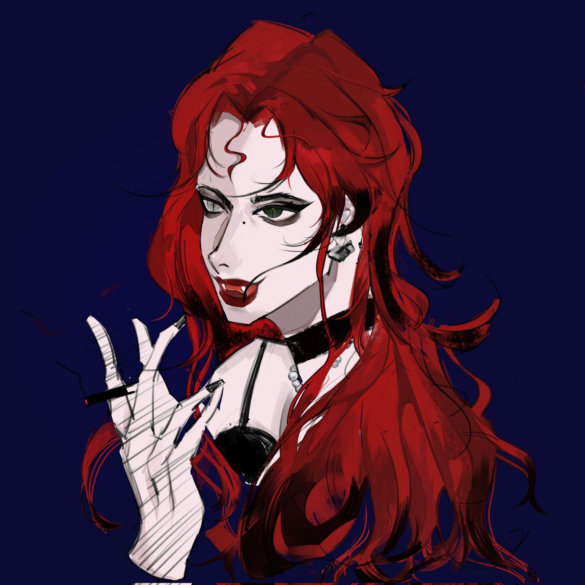 DORIAN0722's tweet photo. OC

a hybrid of a Vampire and a snake. 
#OC https://t.co/lVUZso0esp