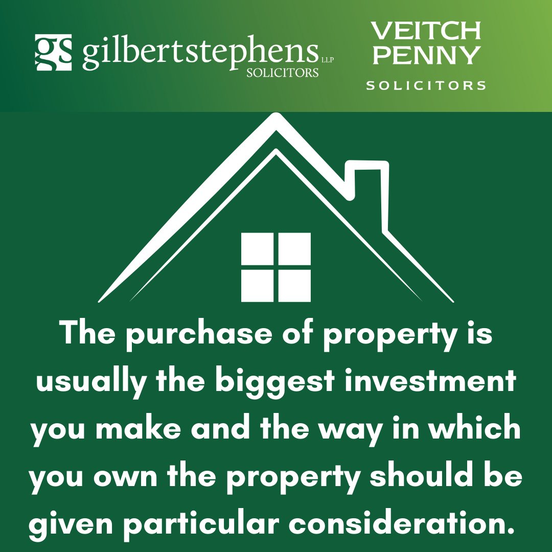 VeitchPenny's tweet photo. Whenever you are purchasing a property in your joint names, it is extremely important that you understand the ways in which you can hold the beneficial interest in the property

Contact our conveyancing team on 01392 424242 or email conveyancing@gilbertstephens.co.uk https://t.co/B9X2FWahTX