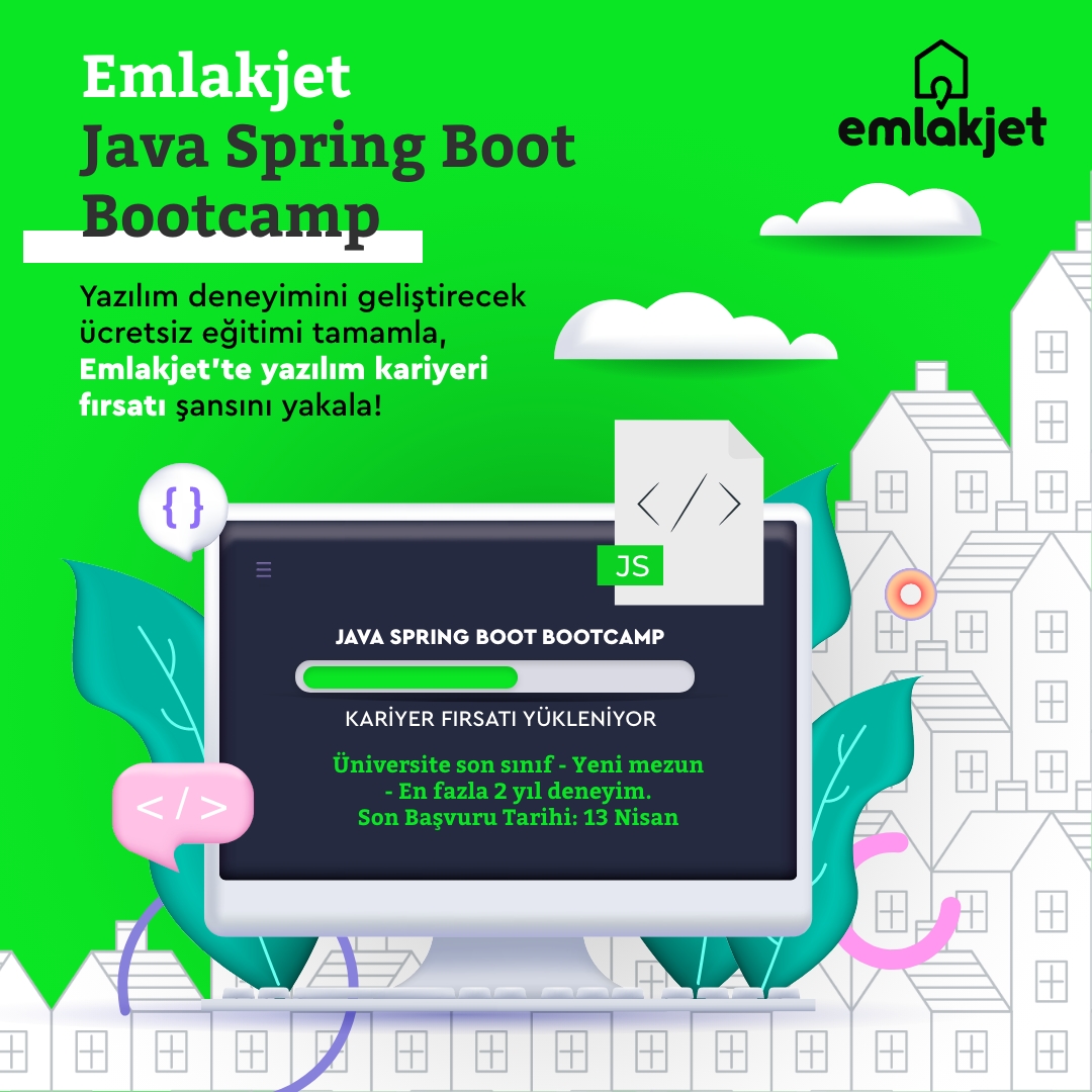 emlakjet's tweet image. Emlakjet Java Spring Boot Bootcamp’e başvuru için son gün! Hemen lnkd.in/eydPx6rA adresine git, başvurunu tamamla, ücretsiz eğitime katıl, Emlakjet Tech ekibinde yer alma şansını yakala!
#Emlakjet #JavaSpringBoot #Bootcamp