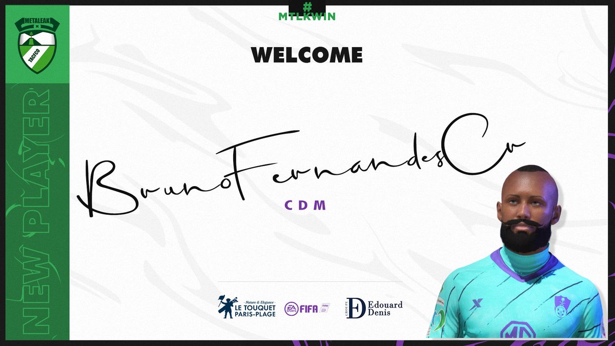 MTLK_eFoot's tweet photo. 🟢Transfert⚪

Nous avons le plaisir d'accueillir 
@_Crevasse_6 
 
 En provenance du @SUAgen_eSport 
libre de tout contrat 
 
Il défendra les couleurs du @TACFCO_eFoot
au poste de #CDM

 Bienvenue à toi 🤝

@TeamMetaleak @ActuEsportFA @VPGFrance_ https://t.co/00zWdT6h4R