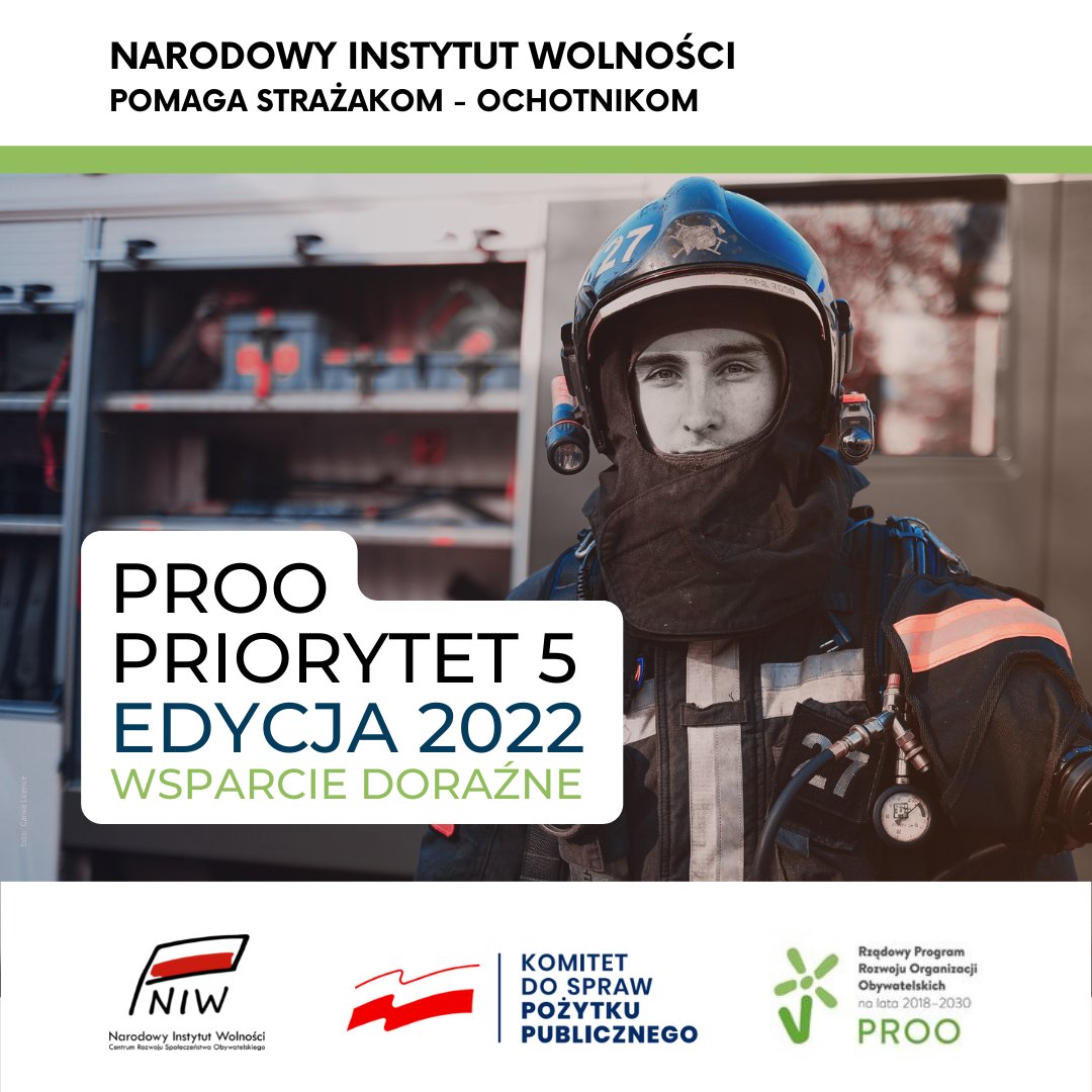 niwcrso's tweet photo. 🔴 Działania #NIW zauważają 👨🚒 strażacy z Ochotniczych Straży Pożarnych w całej 🇵🇱 Polsce.
🔴 W obecnym czasie ochotnicy chętnie wykorzystują możliwości, jakie daje 🇵🇱 Rządowy Program #PROO5, zapewniający środki finansowe na wsparcie doraźnych działań.
👉https://t.co/K1khWLbD5Y https://t.co/ppdMnQ4iRd