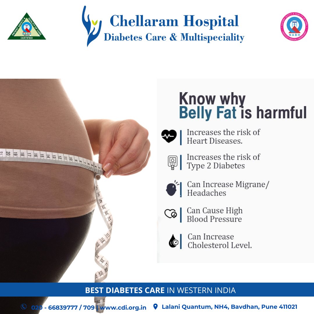 Chellaram HospitalDiabetes Care & Multispeciality on Twitter "Know why belly fat is harmful
