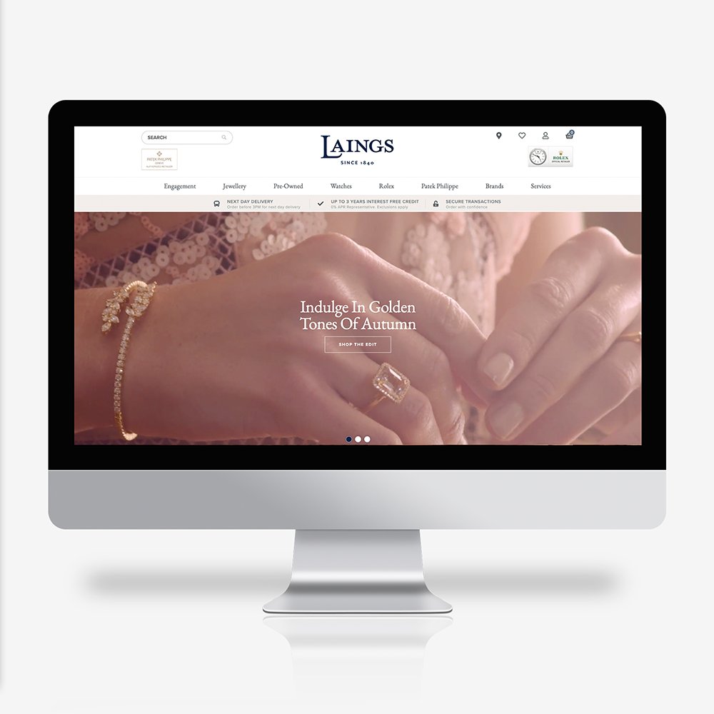 Imagine if from now on you could grow website traffic and sales without all the headaches that come with it.. with a powerful website design, it's possible! Take the Laings website as an example. Interested in our web design service? Get in touch with us!