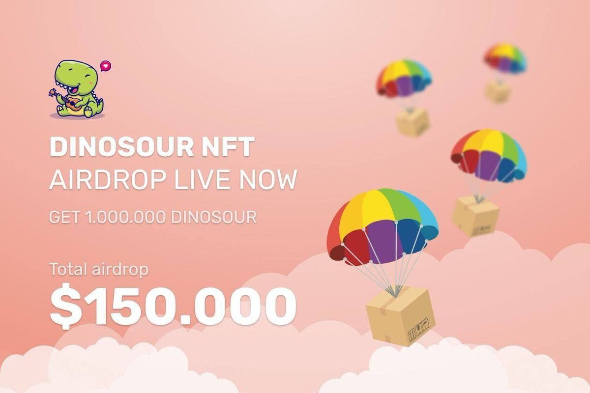 🦕 DINOSOUR NFT: $DANO is a decentralized P2E (play-to-earn) crypto game where game heroes, materials, and tokens are all crypto assets.

💰 Reward: 15,000 DANO ($30)
💎 Payout: 15,000 DANO ($30)

t.me/DinosourNFTAir…
