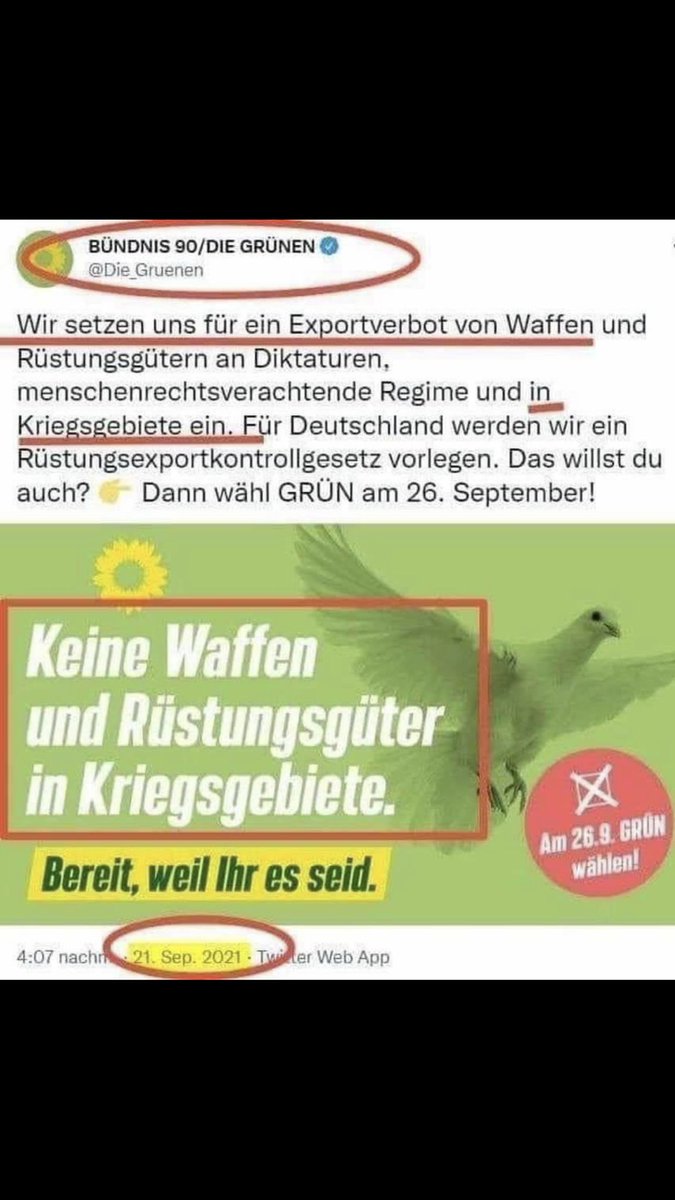 kirschbaummaus's tweet photo. Ohne Worte! #GruenerMist #Kriegstreiber #DieGrünen https://t.co/hlMN3VHYkn
